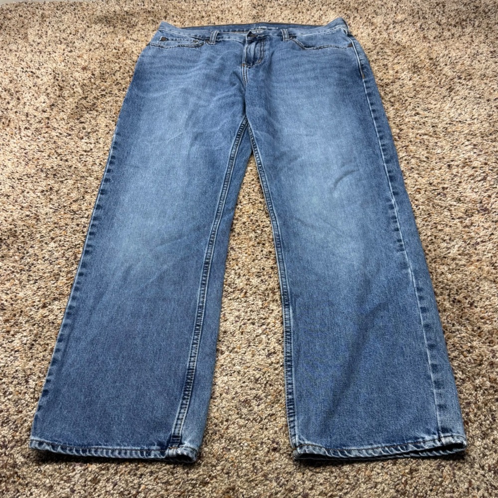 Old Navy Loose Ample Wide Leg Jeans Mens 36x30 Blue Medium Wash Denim